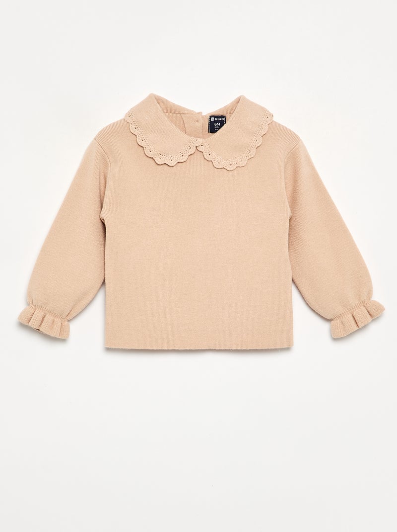 Ensemble sweat + legging en maille compact - 2 pièces Beige - Kiabi