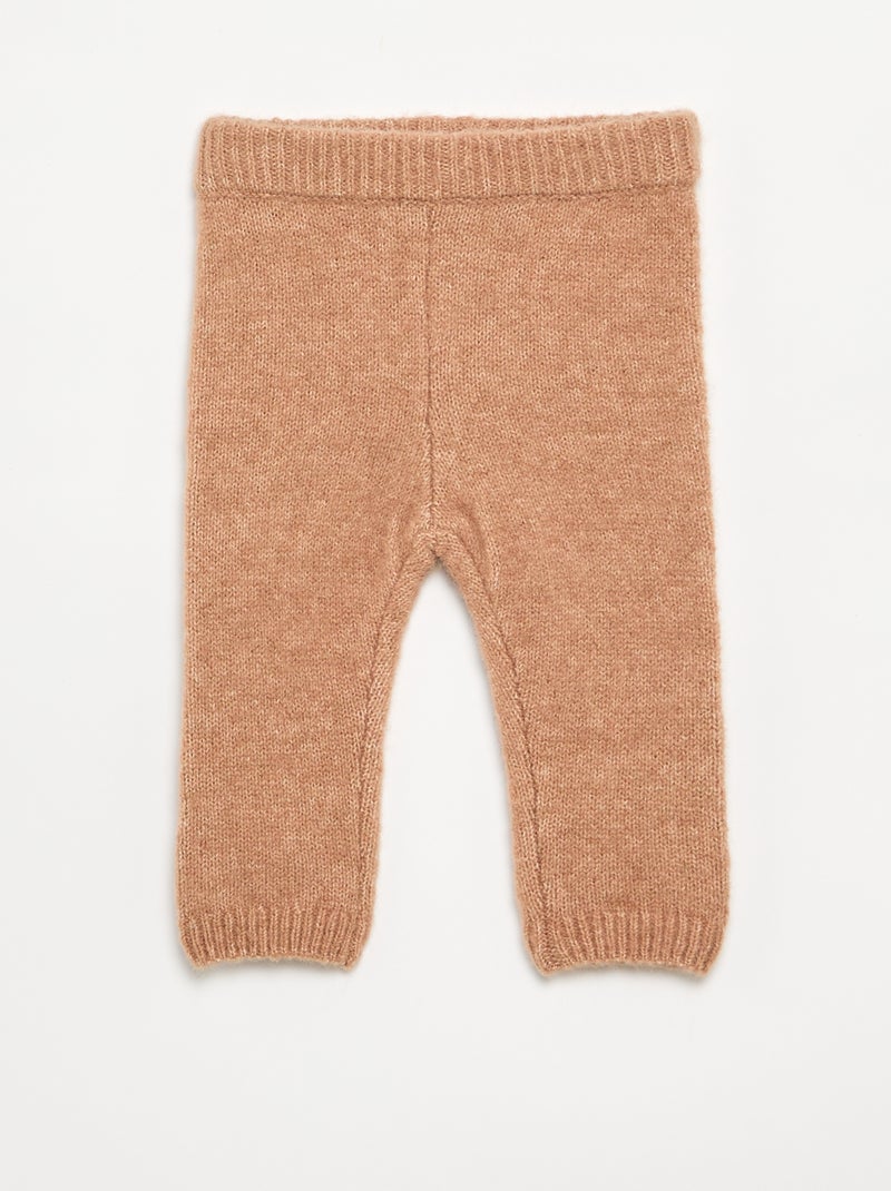Ensemble sweat + legging en tricot - 2 pièces Beige - Kiabi