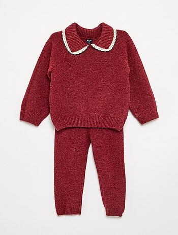 Ensemble sweat + legging en tricot - 2 pièces