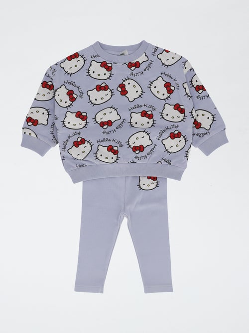 Ensemble sweat + legging 'Hello kitty' en coton - Kiabi