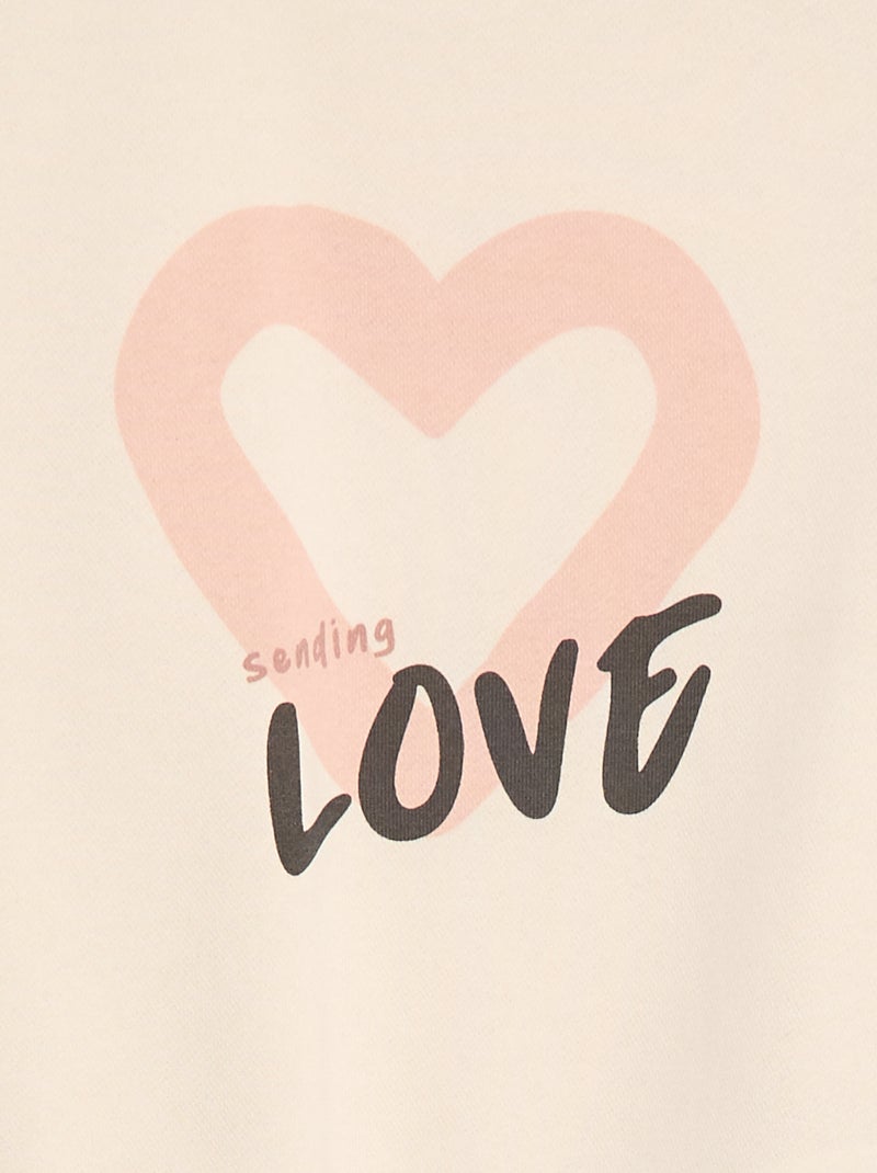 Ensemble sweat + legging imprimé - 2 pièces Blanc - Kiabi