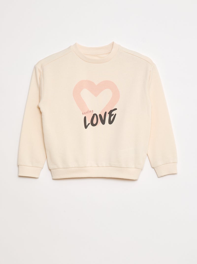 Ensemble sweat + legging imprimé - 2 pièces Blanc - Kiabi