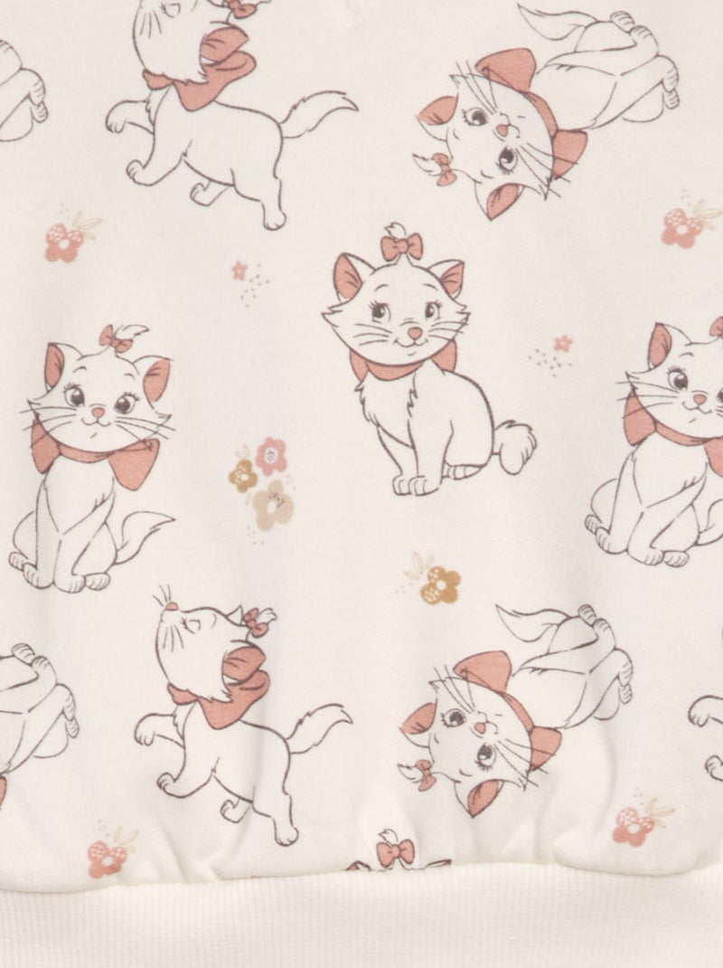 Ensemble sweat + legging 'Marie' des 'Aristochats' Blanc/rose - Kiabi