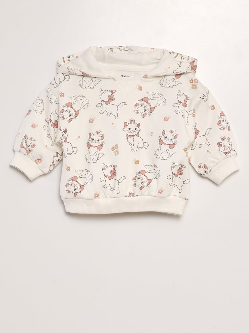 Ensemble sweat + legging 'Marie' des 'Aristochats' Blanc/rose - Kiabi
