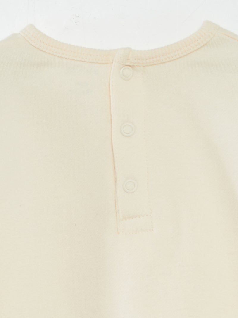 Ensemble sweat + pantalon de jogging - ;2 pièces BLANC - Kiabi