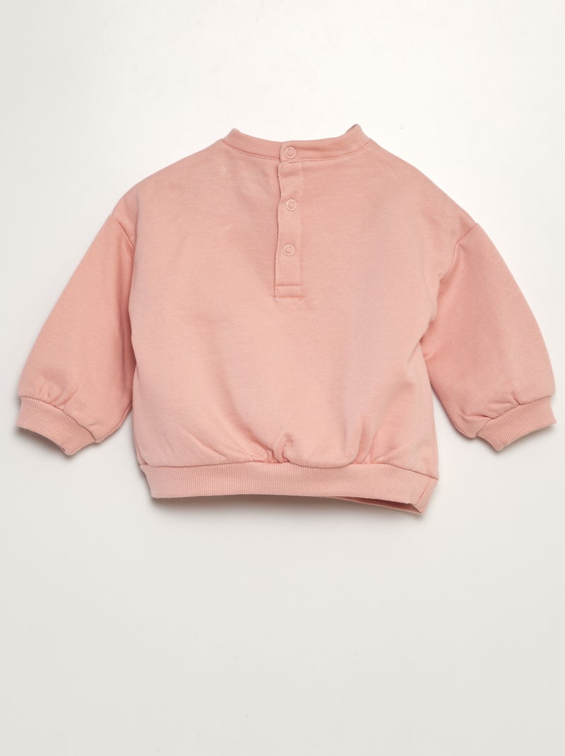 Ensemble sweat + pantalon de jogging - 2 pièces Rose - Kiabi