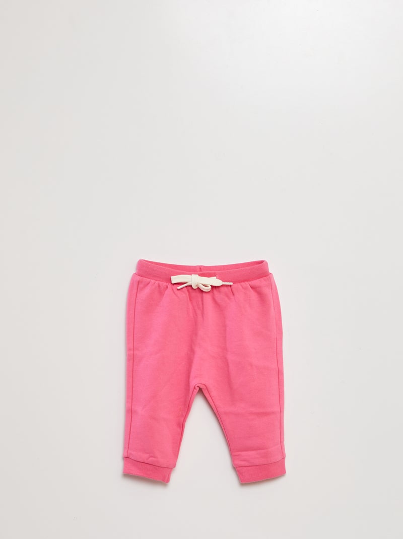 Ensemble sweat + pantalon de jogging - 2 pièces Rose - Kiabi