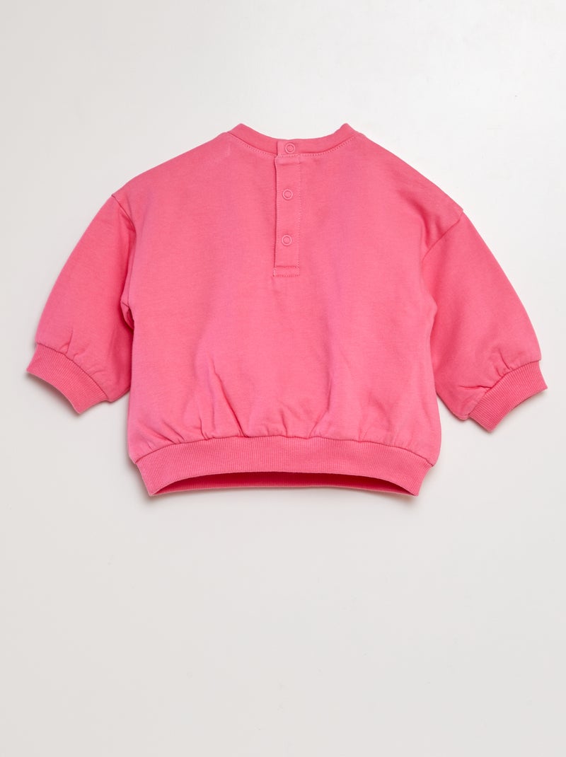 Ensemble sweat + pantalon de jogging - 2 pièces Rose - Kiabi