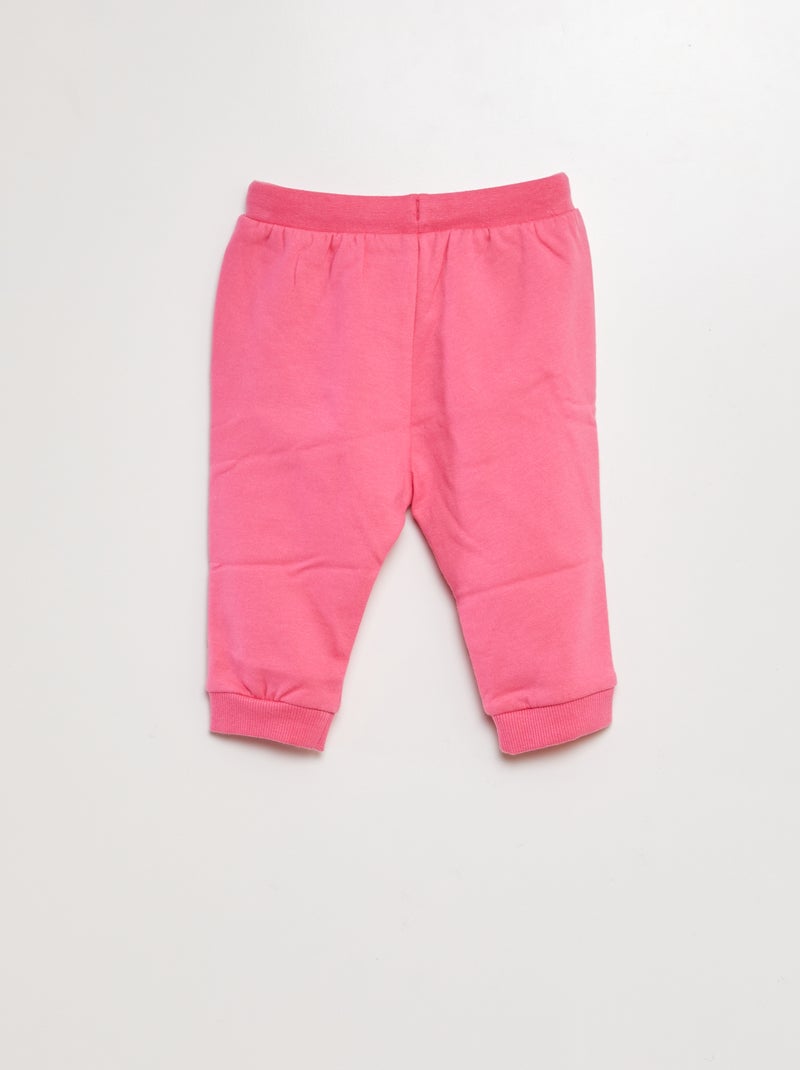 Ensemble sweat + pantalon de jogging - 2 pièces Rose - Kiabi