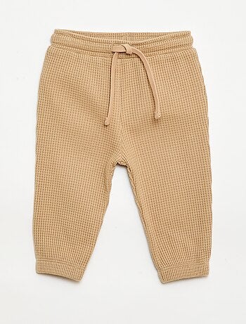 Ensemble sweat + pantalon en nid d'abeilles - 2 pièces