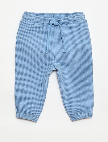 Ensemble sweat + pantalon en nid d'abeilles - 2 pièces