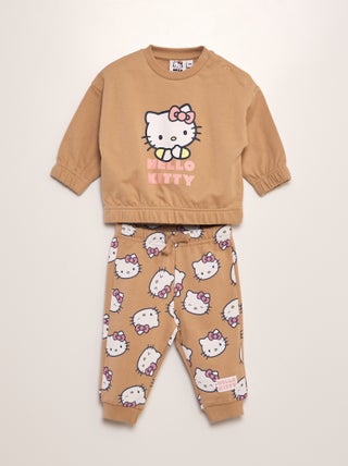 Ensemble sweat + pantalon 'Hello Kitty' - 2 pièces