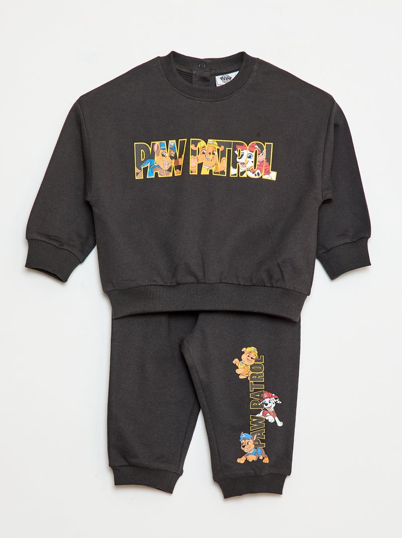 Ensemble sweat + pantalon 'Pat' Patrouille' Noir - Kiabi