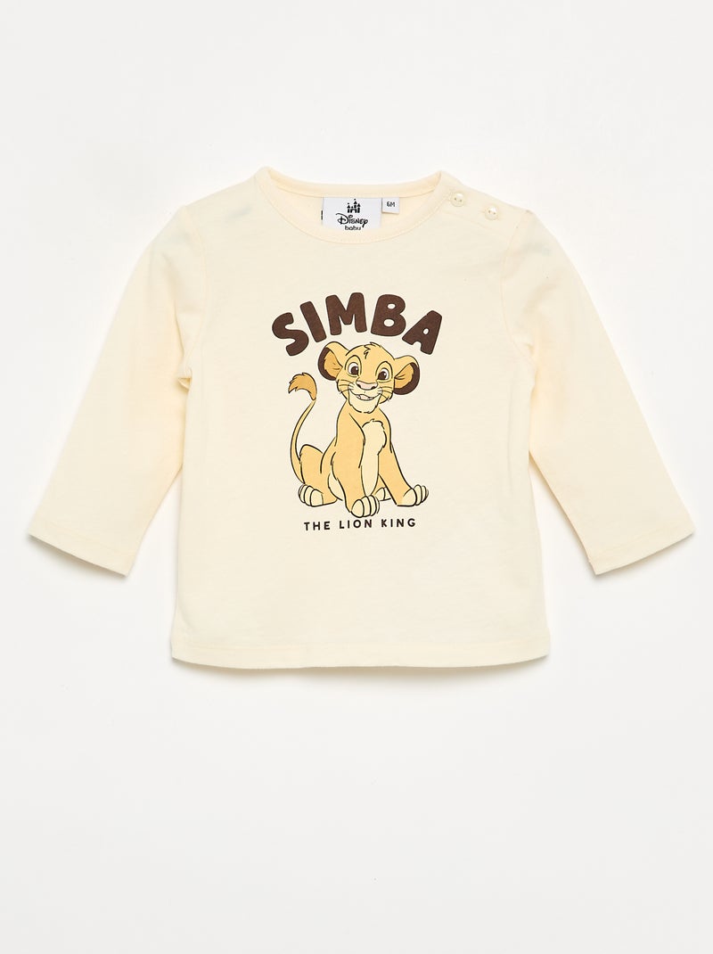 Ensemble sweat + t-shirt + pantalon 'Disney' - 3 pièces Beige - Kiabi