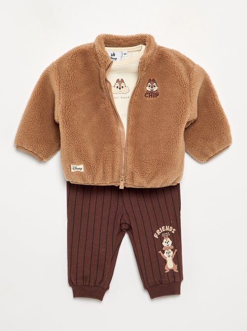 Ensemble sweat + t-shirt + pantalon 'Tic & Tac' 'Disney' - 3 pièces - Kiabi Ensemble sweat + t-shirt + pantalon 'Tic & Tac' 'Disney' - 3 pièces - Kiabi