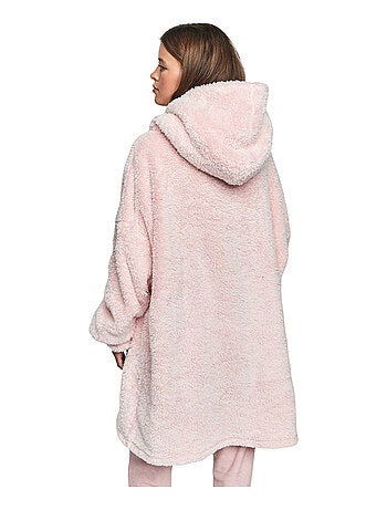 Ensemble sweatshirt poncho à capuche et coussin pc1 style add