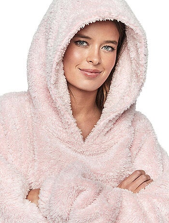 Ensemble sweatshirt poncho à capuche et coussin pc1 style add