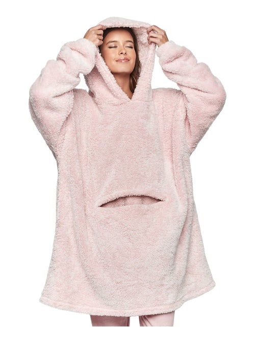 Ensemble sweatshirt poncho à capuche et coussin pc1 style add - Kiabi Ensemble sweatshirt poncho à capuche et coussin pc1 style add - Kiabi