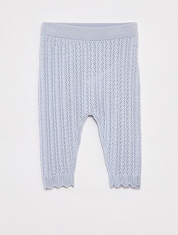 Ensemble t-blouse avec col fantaisiste + legging en tricot