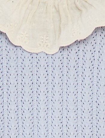 Ensemble t-blouse avec col fantaisiste + legging en tricot