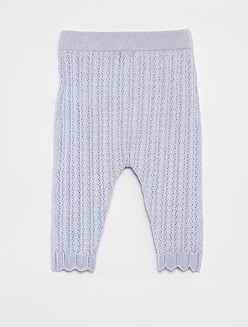 Ensemble t-blouse avec col fantaisiste + legging en tricot