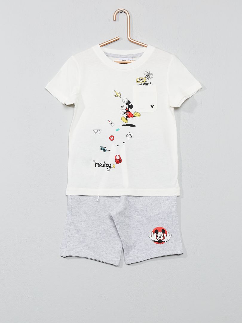 Ensemble t-shirt + bermuda 'Mickey' Mickey - Kiabi