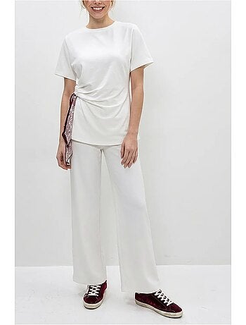 Ensemble t-shirt col rond et pantalon large lucci