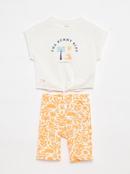 Ensemble t-shirt + cycliste - Grafik Edition - Kiabi