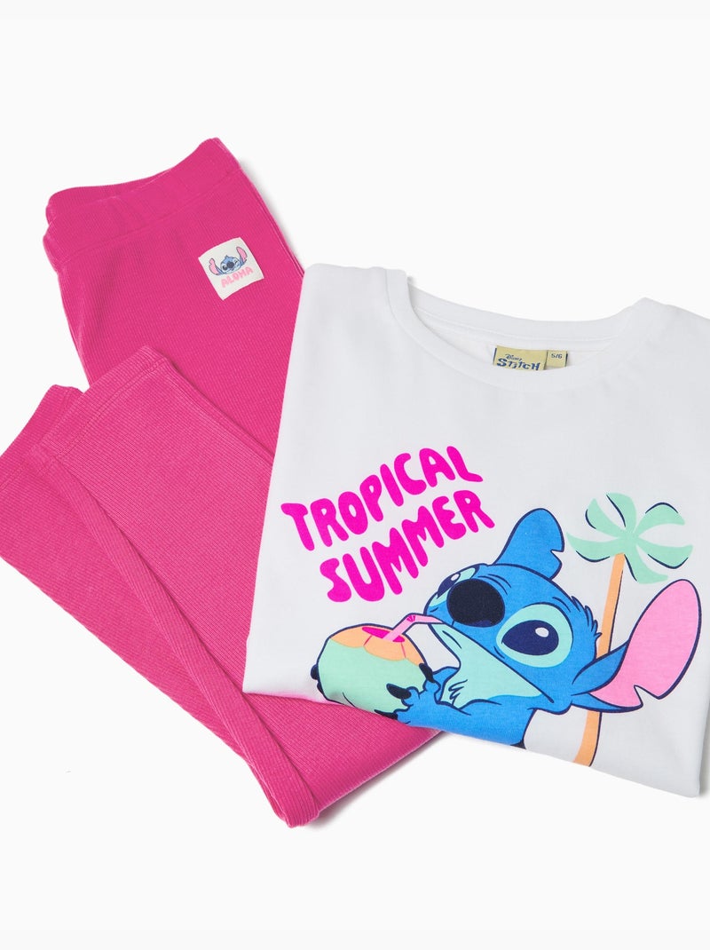Ensemble T-shirt et leggings Stitch, MO Fashion Rose - Kiabi