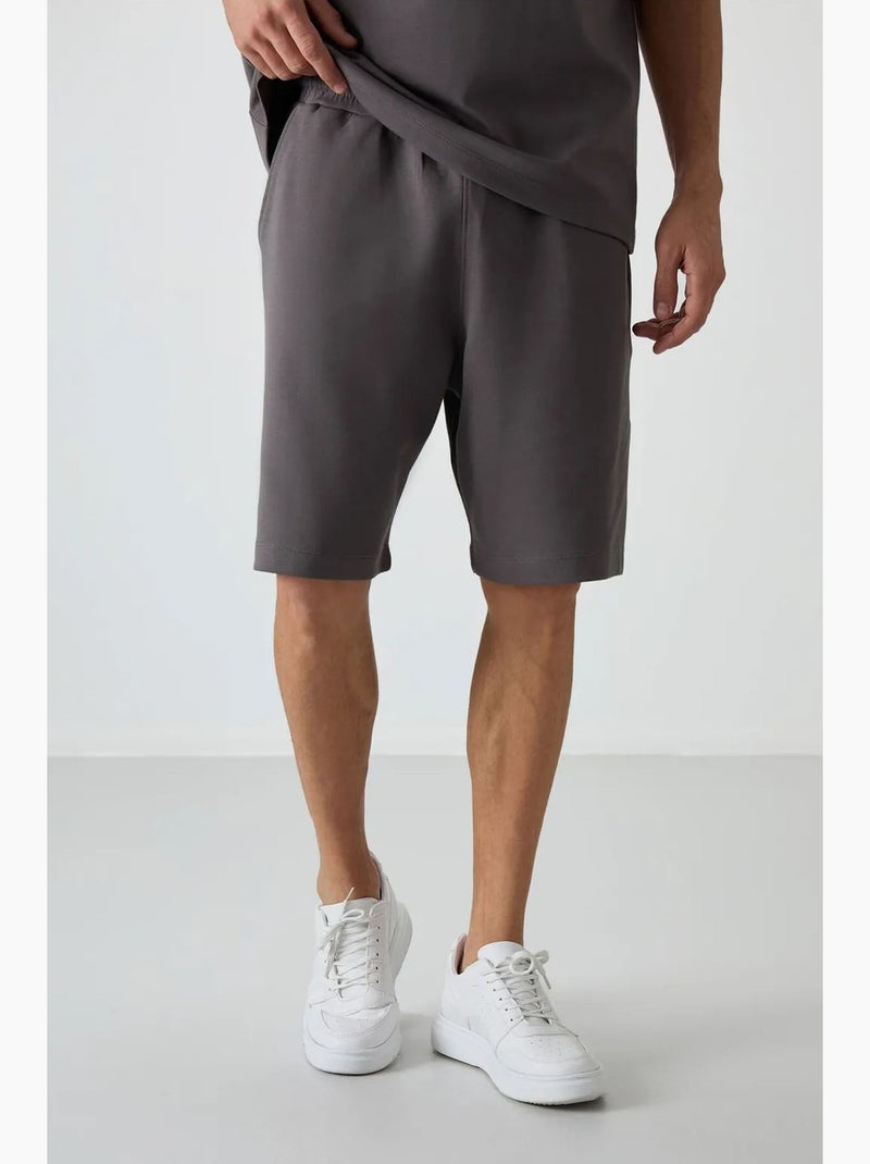 Ensemble t-shirt et short oversize tommy Gris Noir - Kiabi