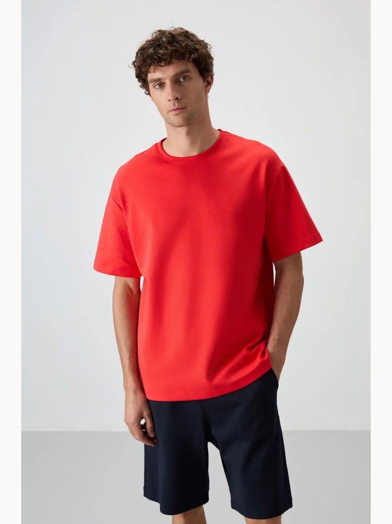 Ensemble t-shirt et short oversize tommy Rouge - Kiabi