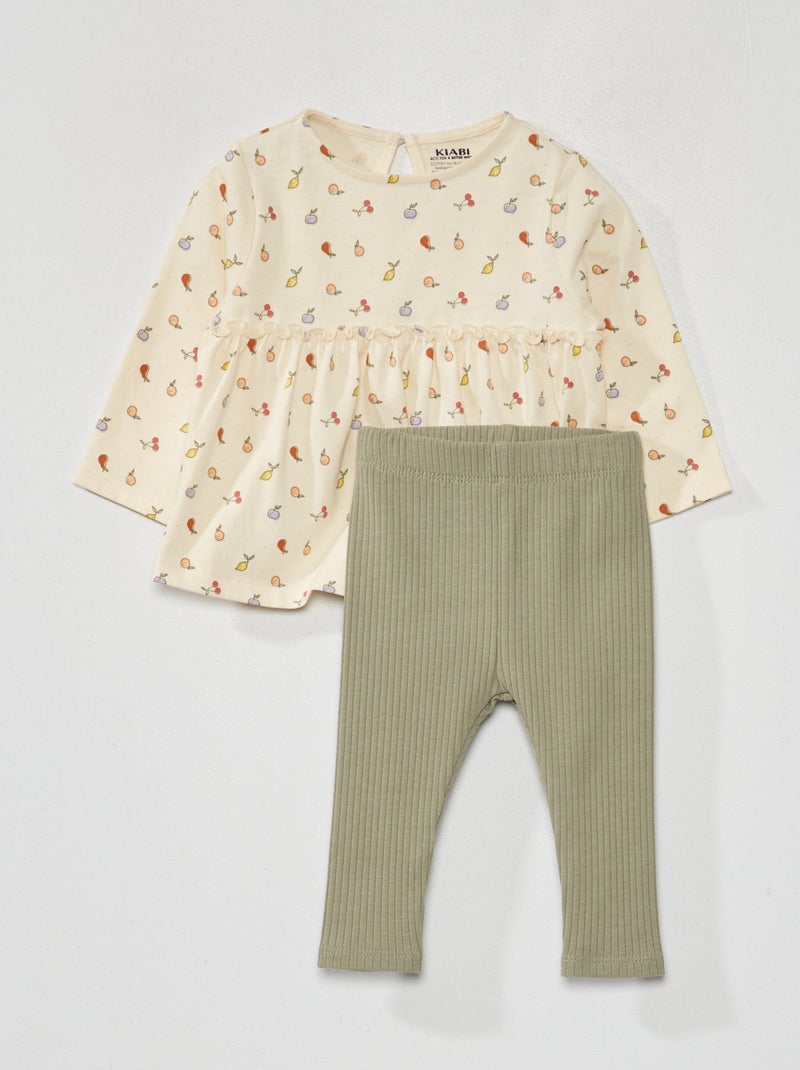 Ensemble t-shirt + legging - 2 pièces EGG FRUIT - Kiabi