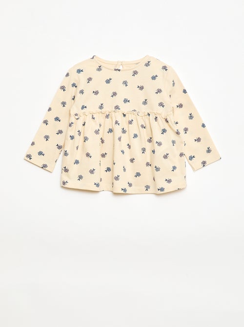 Ensemble t-shirt + legging côtelé - 2 pièces - Kiabi