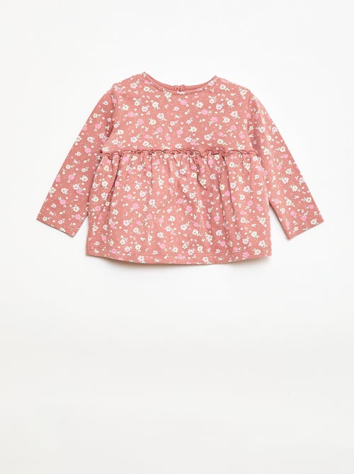 Ensemble t-shirt + legging côtelé - 2 pièces - Kiabi