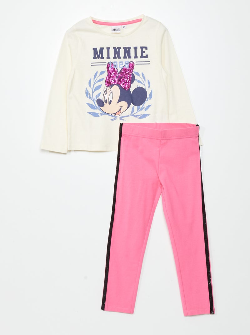 Ensemble t-shirt + pantalon - 2 pièces Beige - Kiabi