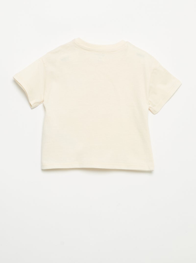 Ensemble T-shirt + pantalon de jogging Blanc - Kiabi