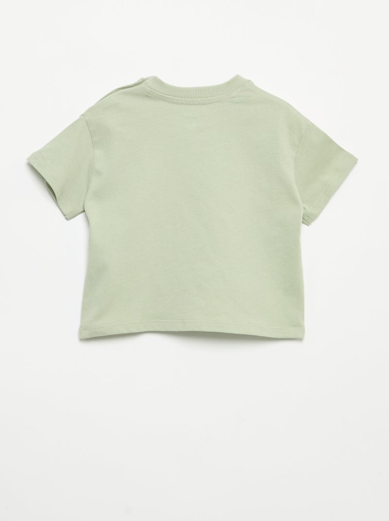 Ensemble T-shirt + pantalon de jogging Vert - Kiabi