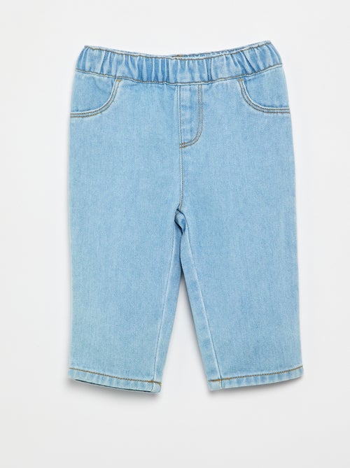 Ensemble t-shirt + pantalon denim - 2 pièces - Kiabi