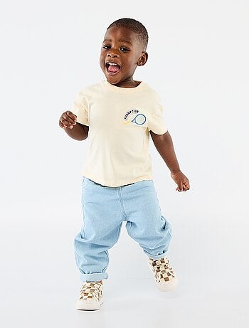 Ensemble t-shirt + pantalon en denim - 2 pièces