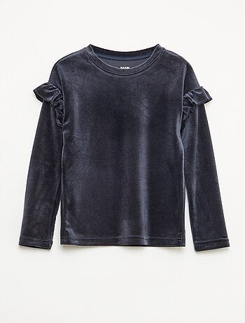 Ensemble t-shirt + pantalon en velours - 2 pièces