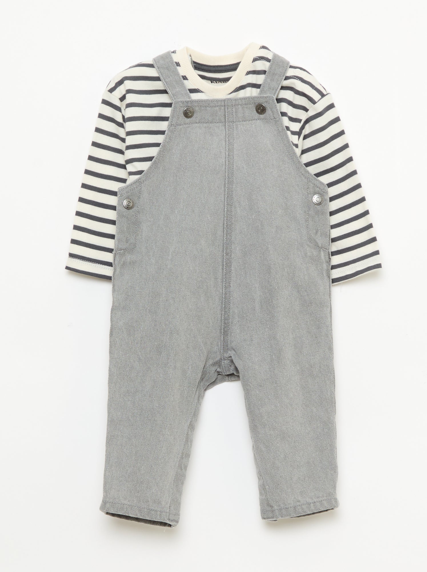 Ensemble t-shirt + salopette - 2 pièces