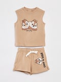Ensemble t-shirt sans manches + short 'Tic et Tac' 'Disney' - 2 pièces BEIGE - Kiabi
