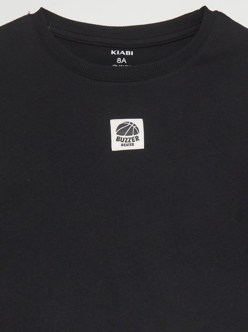 Ensemble t-shirt + short - 2 pièces Noir/rouge - Kiabi