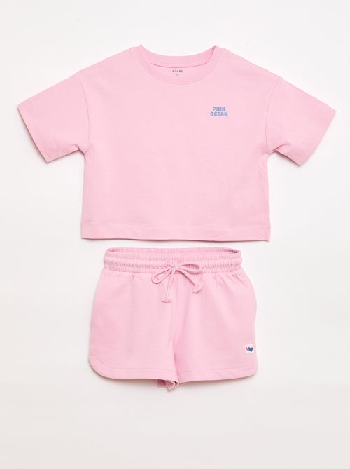 Ensemble T-shirt + Short - 2 pièces - Kiabi