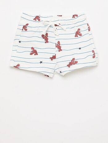 Ensemble t-shirt + short à motif - 2 pièces