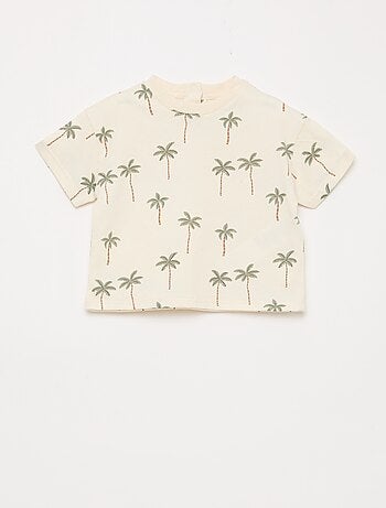 Ensemble t-shirt + short à motif - 2 pièces