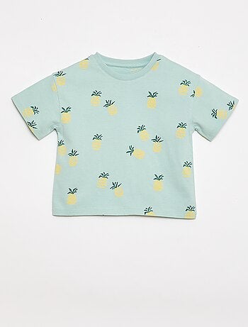 Ensemble t-shirt + short à motif - 2 pièces