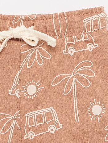 Ensemble t-shirt + short à motif - 2 pièces