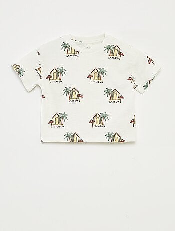 Ensemble t-shirt + short avec imprimé - 2 pièces