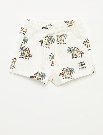 Ensemble t-shirt + short avec imprimé - 2 pièces